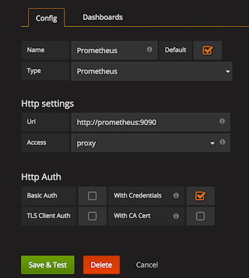 Add Grafana Data Source